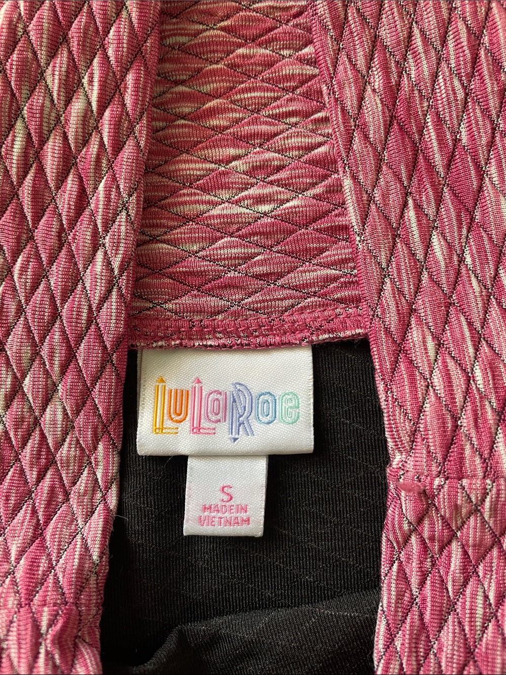 2 LuLaRoe Cassie Pencil Skirts in Pink and orange spice Heathered quilted - Picture 5 of 7